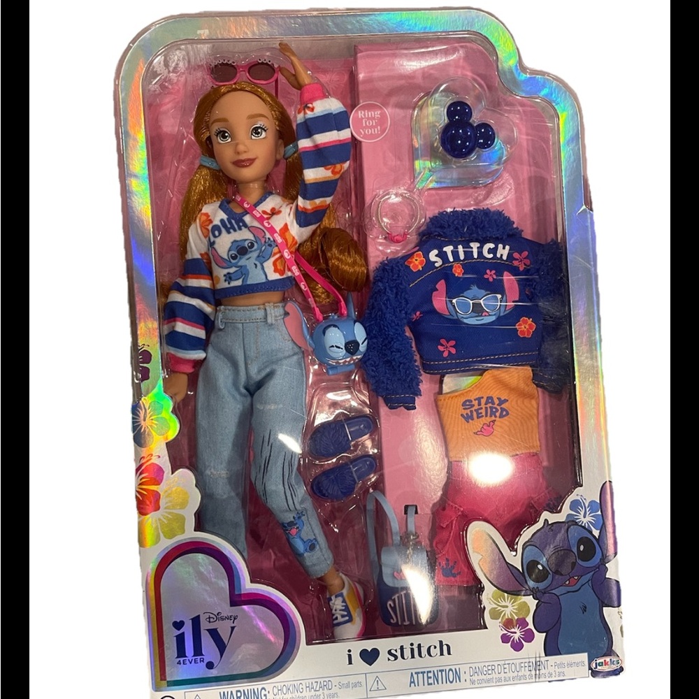 Disney lilo and stitch ily doll w/accessories NEW